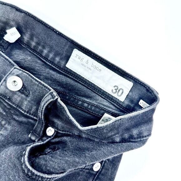 Rag and bone black skinny leg stretch jean 30 - Picture 6 of 11